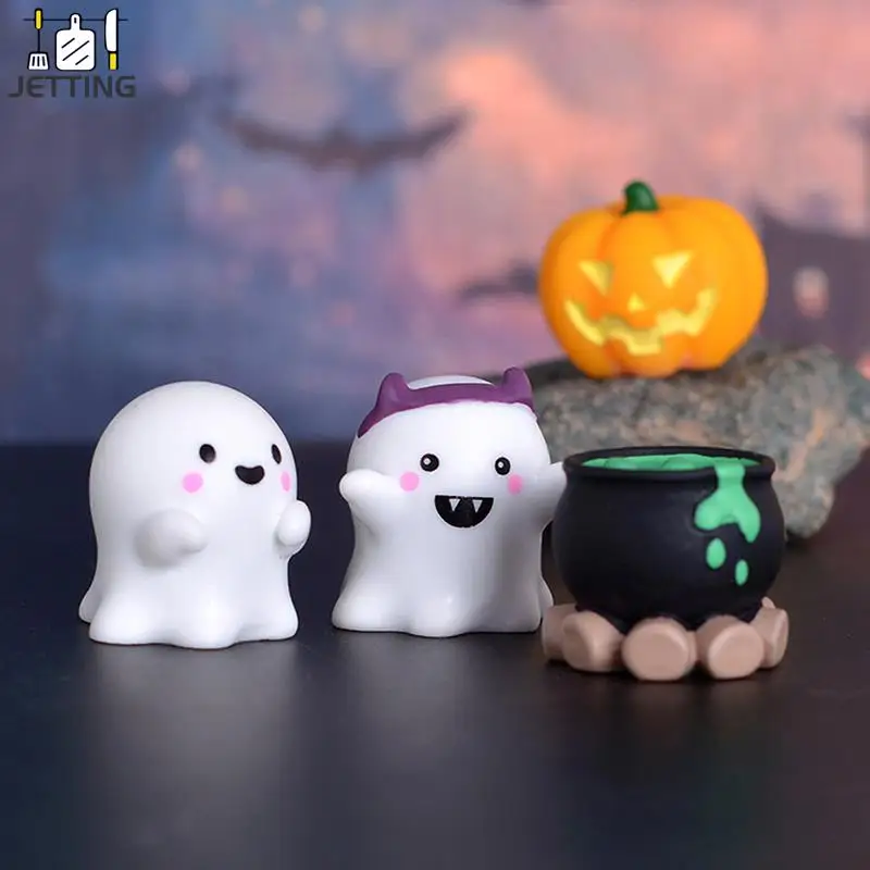 

Halloween Micro Landscape Miniature Figurines Resin Craft Mini Fairy Garden Ornaments Cute Pumpkin Ghost Vampire Decor