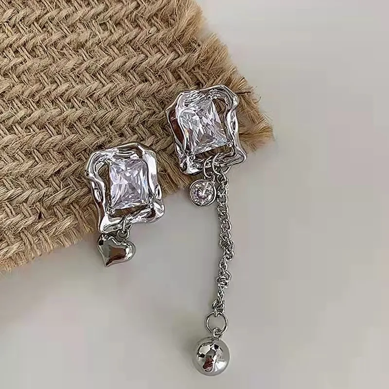 Винтажные корейские модные серьги для пирсинга из нержавеющей стали женщин