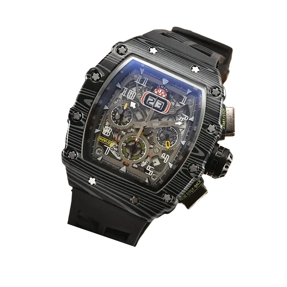 Часы мужские механические Роскошные водонепроницаемые кварцевые в форме