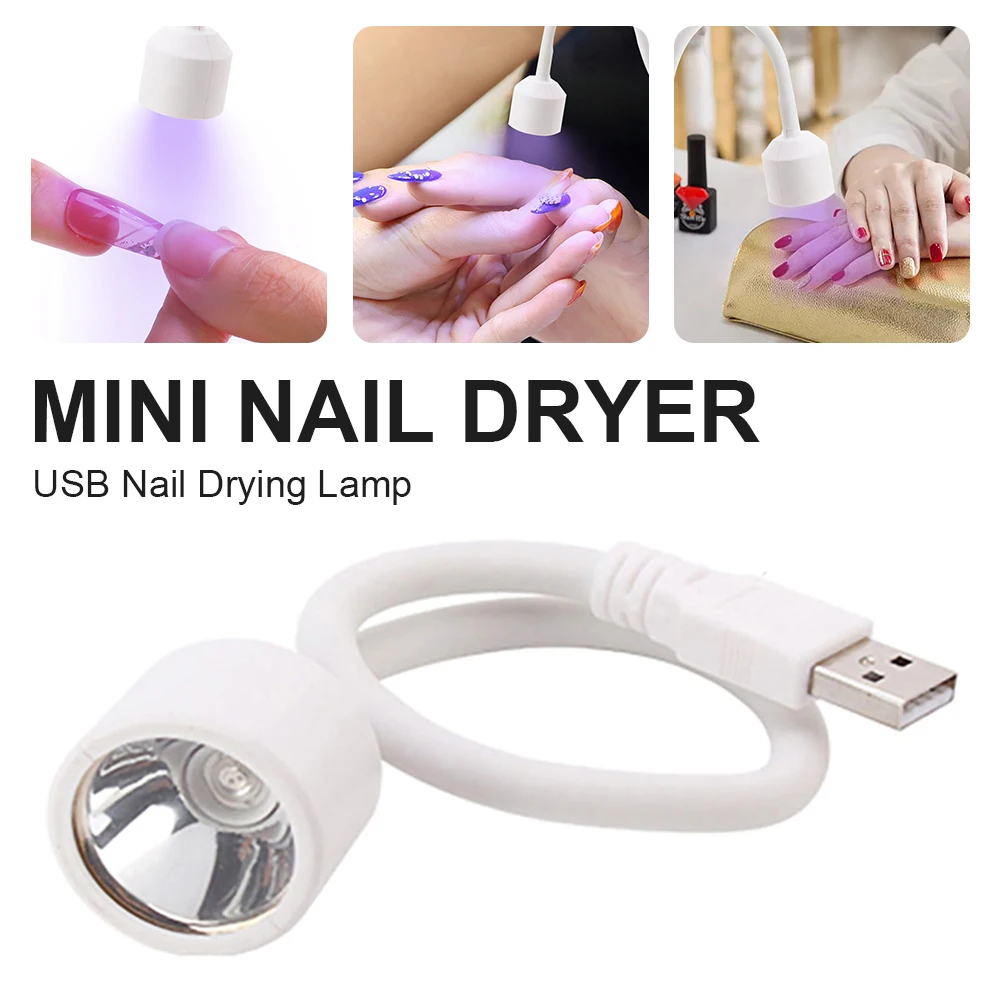 

1PC 6W Mini LED Lamp for Nails Dryer USB Nail Drying Lamp Single Finger Dryer For Gel Polish UV LED Nail Lamp Manicure Tool