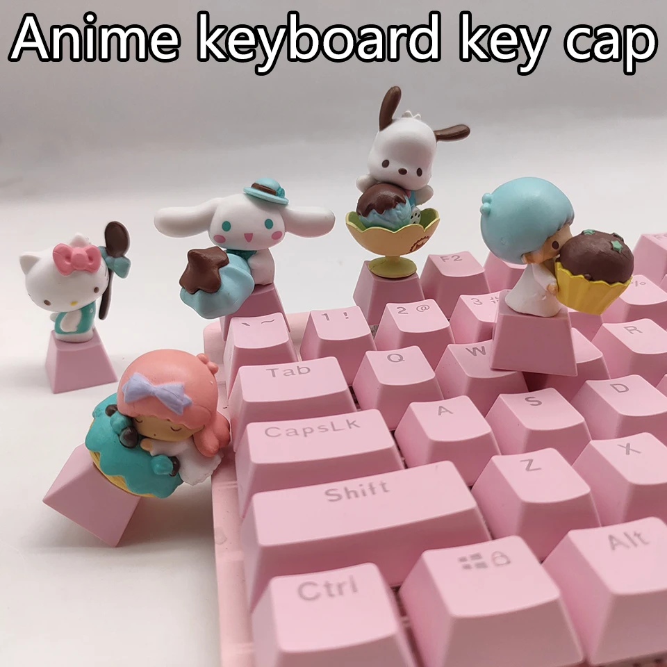 

Axis Keycaps For Mechanical Keyboard Cherry Mx Switch Melody Action Figures Toy DIY Key Cap DIY Decoration Desktop Ornaments