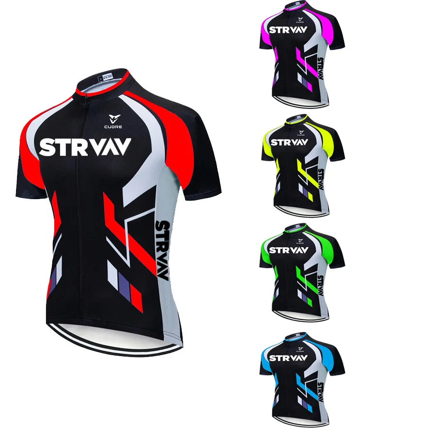 

STRVAV Men's Cycling Jersey Summer Breathable Male Short Sleeves Bicycle Clothes Cycling Shirt Mountain Bike Cycling Clothing