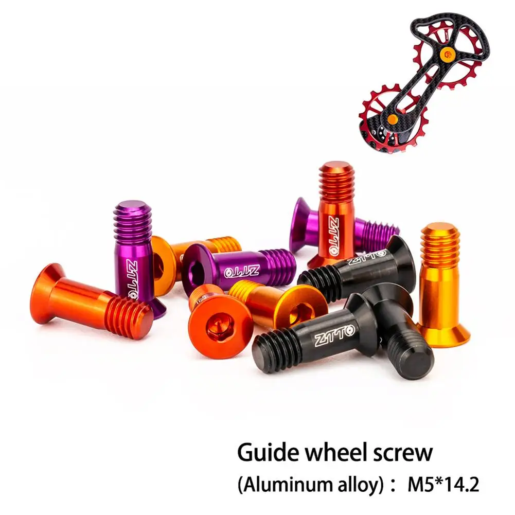 

Aluminum Bicycle Rear Derailleur Guide Wheel Fixed Screw MTB Road Mountain Bike Transmission Guide Sprocket Bolts Screw M5 new