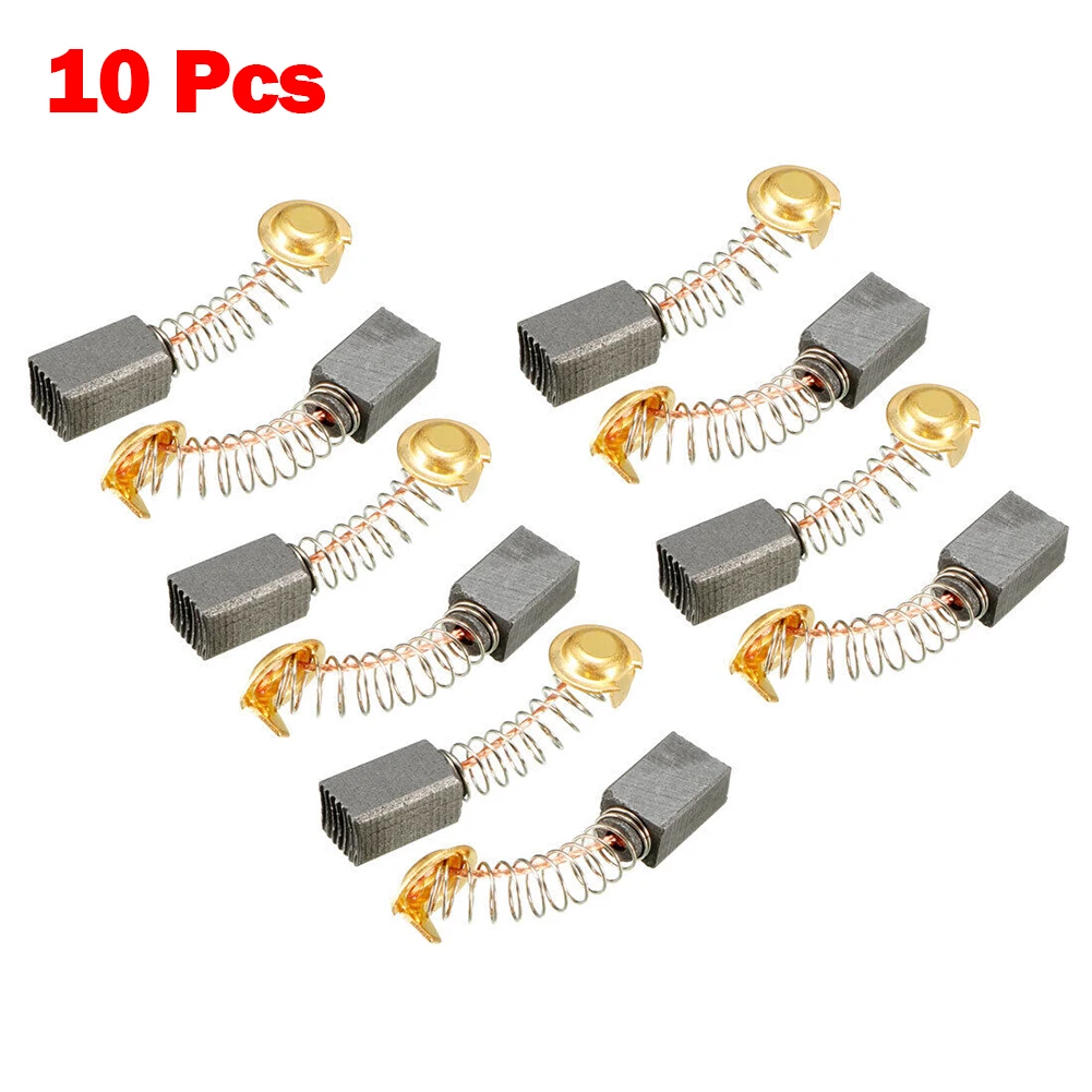 

10pcs Power Tool Carbon Brush Graphite Brushes 13 X 7.5 X 6.5mm Electric Hammer Angle Grinder Drill Replacement Part