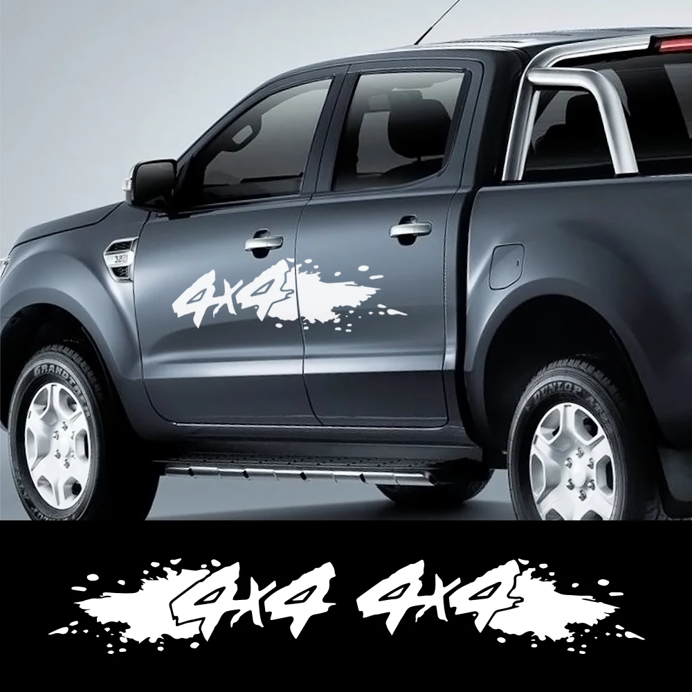 

4x4 OFF ROAD Pickup Trunk Car Decor Stickers for Ford Ranger Raptor Isuzu Dmax Nissan NAVARA Stickers for Toyota Hilux AmArok