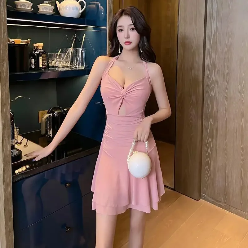 Реалистичное летнее пляжное сетчатое платье Pure Desire Powder для похудения милое