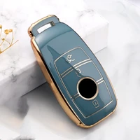 tpu car key case cover key bag for mercedes benz a c e s class w221 w177 w205 w213 car styling holder shell keychain accessories