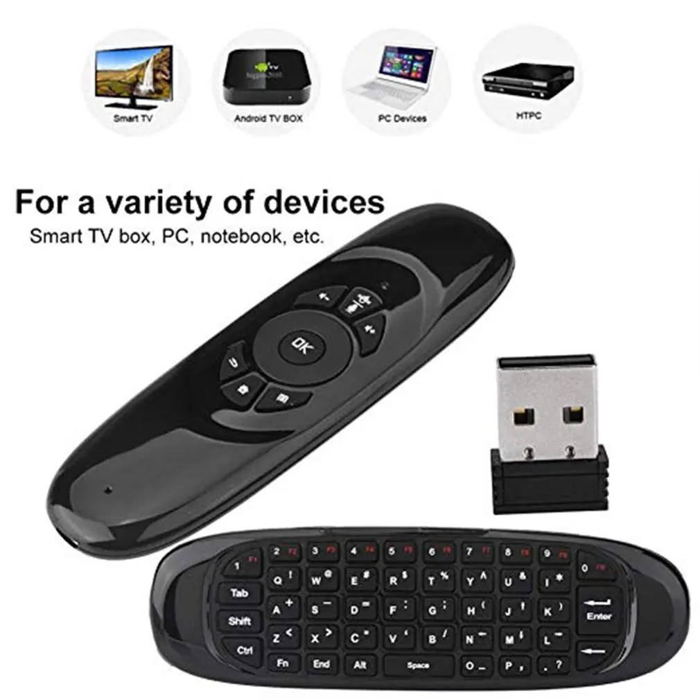 Мини Air Mouse W1 C120 Fly беспроводная клавиатура airmouse для 9 0 8 1 Android TV Box/PC/TV Smart