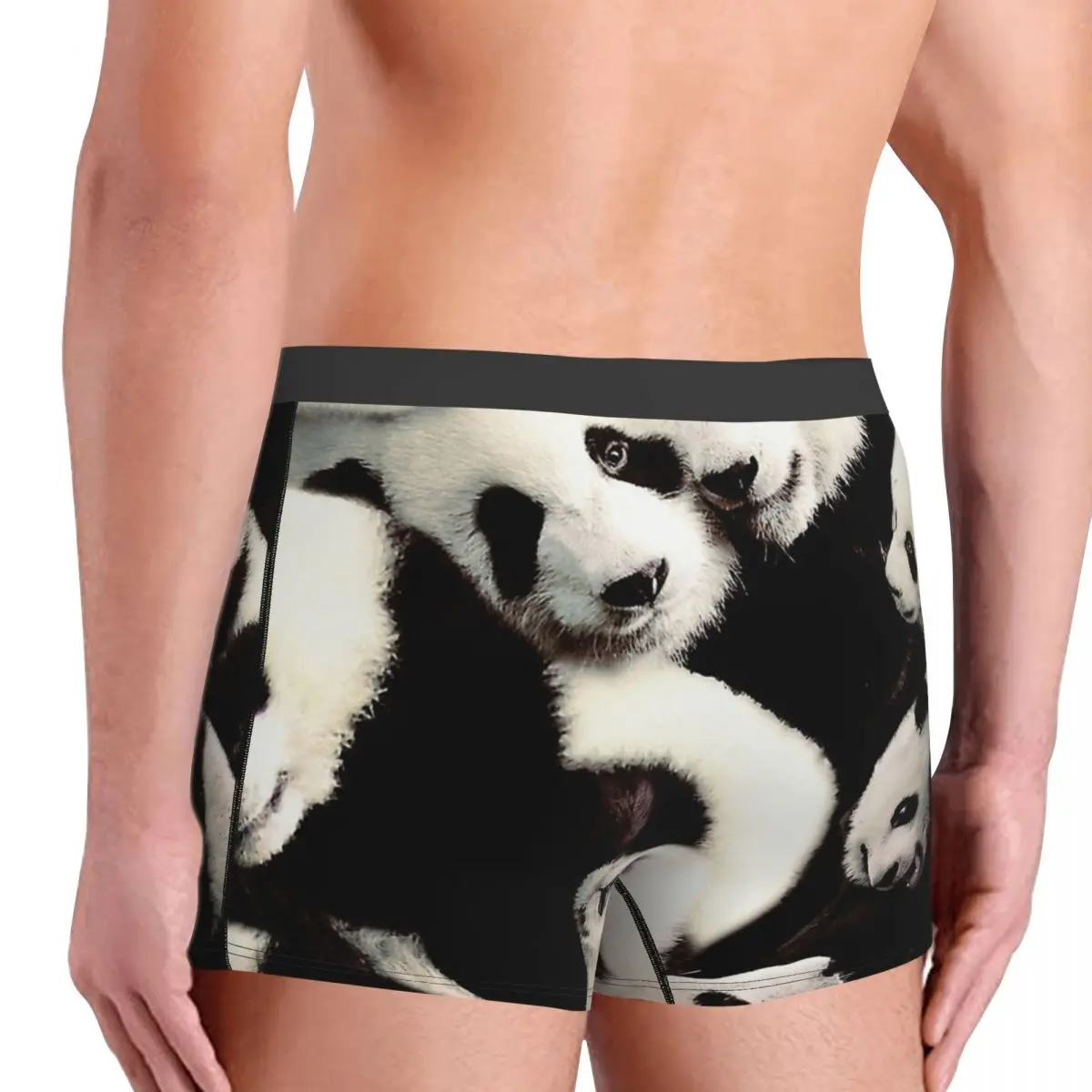 Трусы Pandas Animal Meme дышащие трусы мужское нижнее белье вентилируемые шорты боксеры -