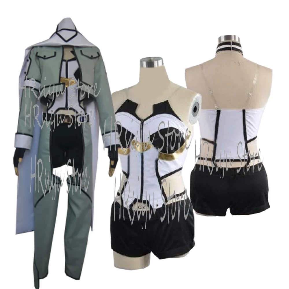 Аниме Косплей шино Асада военный костюм униформа для мужчин и женщин полный