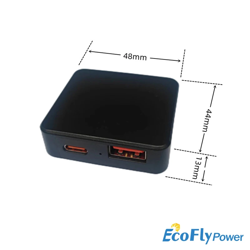 9-30V 3A Solar Panel Power Bank Single USB QC3.0+Type-C PD2.0 Folding Pack DIY Regulator Charger