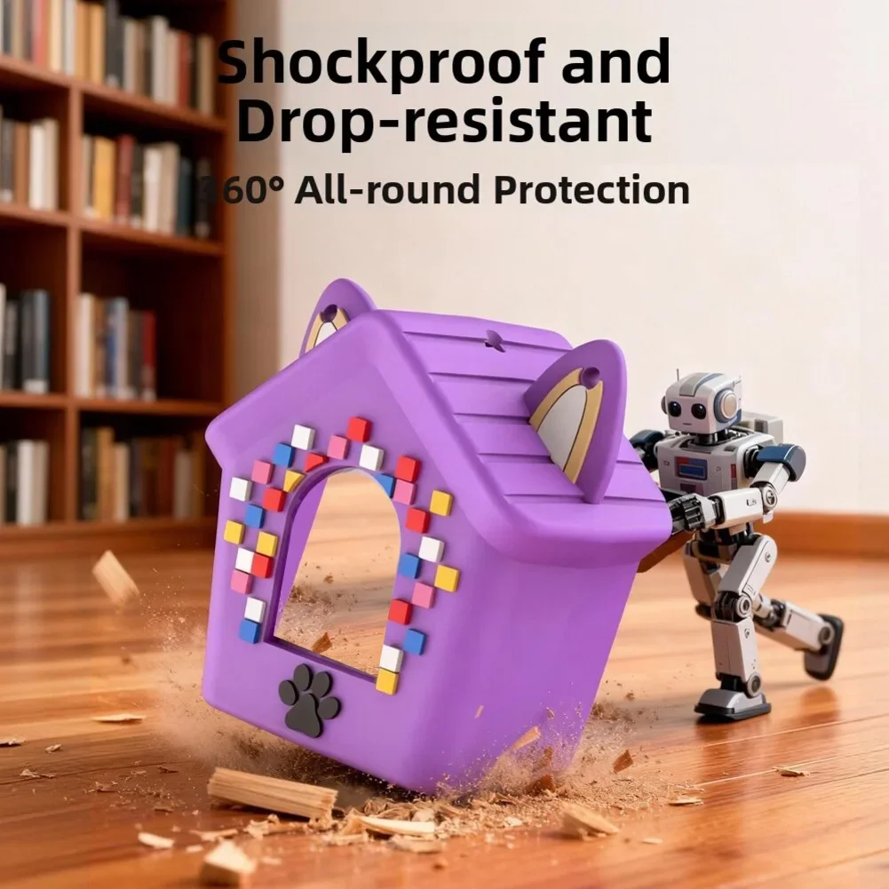 Фото Силиконовый чехол для Bitzee Doghouse, 1 шт., легкий, удобный, с ремешком, противоударный, пылезащитный, запасные части для игровых устройств №5