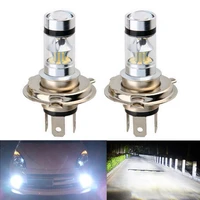 2pcs h4 h7 car led headlight fog drl bulbs super bright white led car driving fog light lamp auto fog lamps car accessories