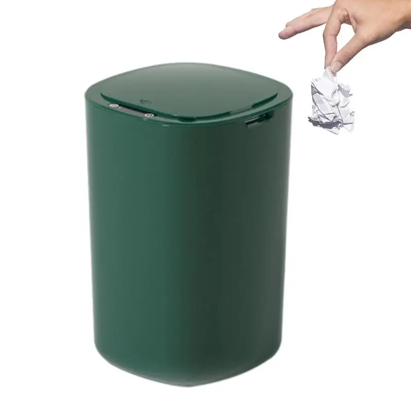 

Kitchen Trash Can 12L Large Garbage Bins With Lid Dust-Free Waste Bins For Kitchen Bedroom Offices Dining Room Living Room