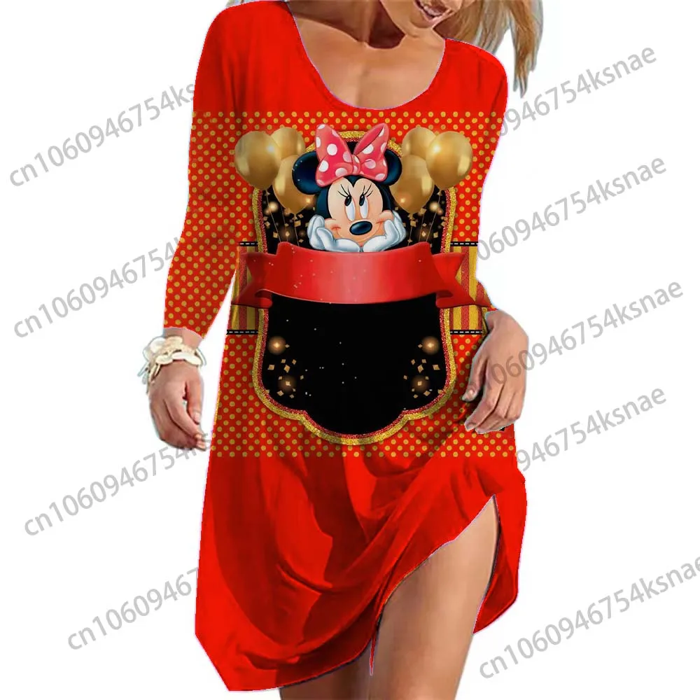 

Dresses for Women 2022 Elegant Woman Evening Party Dress Aestethic Disney Classic French Dress Y2k Minnie Chic Point Trendyol
