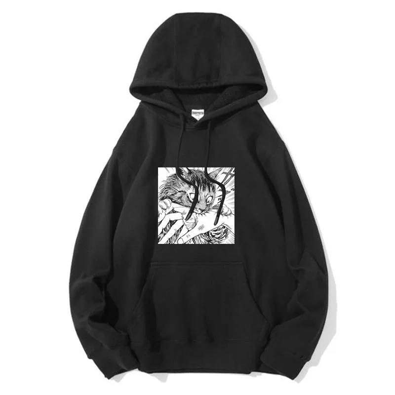 

Толстовка мужская свободного покроя, Свитшот из смеси хлопка, с рисунком фотоэлементов, Повседневная крутая худи в стиле хип-хоп