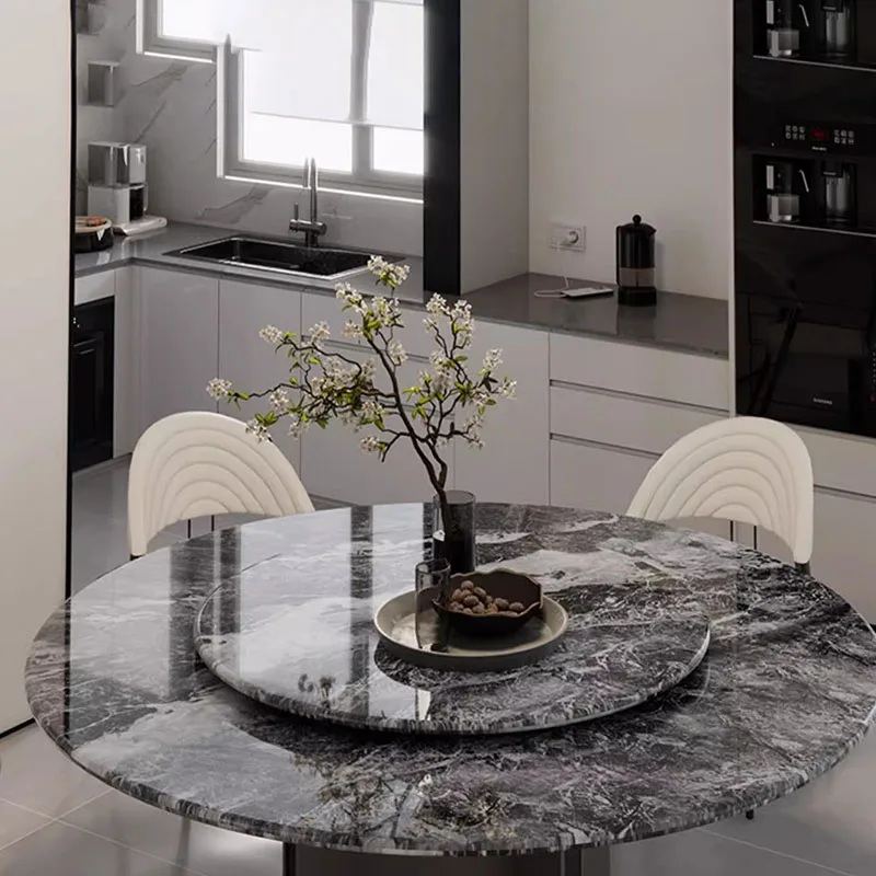 

Cabinets Glass Dining Tables Center Round Living Room Marble Dining Tables Side Conference Mesas De Comedor Salon Furniture