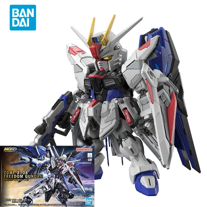 Оригинальная фигурка Bandai GUNDAM, аниме модель MGSD серии ZGMF-X10A, модель в сборе, игрушки, подарки для детей