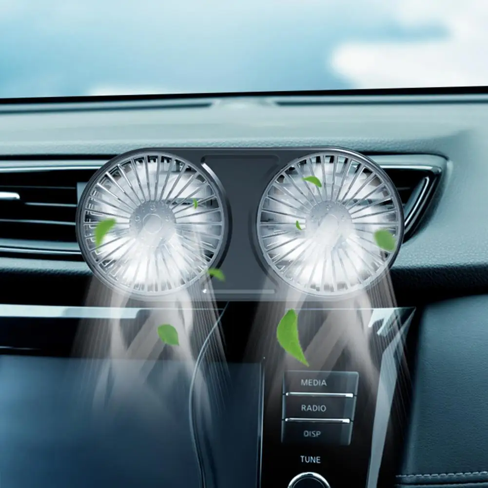 

Car Cooling Fan Practical Three Speed Lightweight Rotatable Dashboard Car Cooling Air Fan for Car