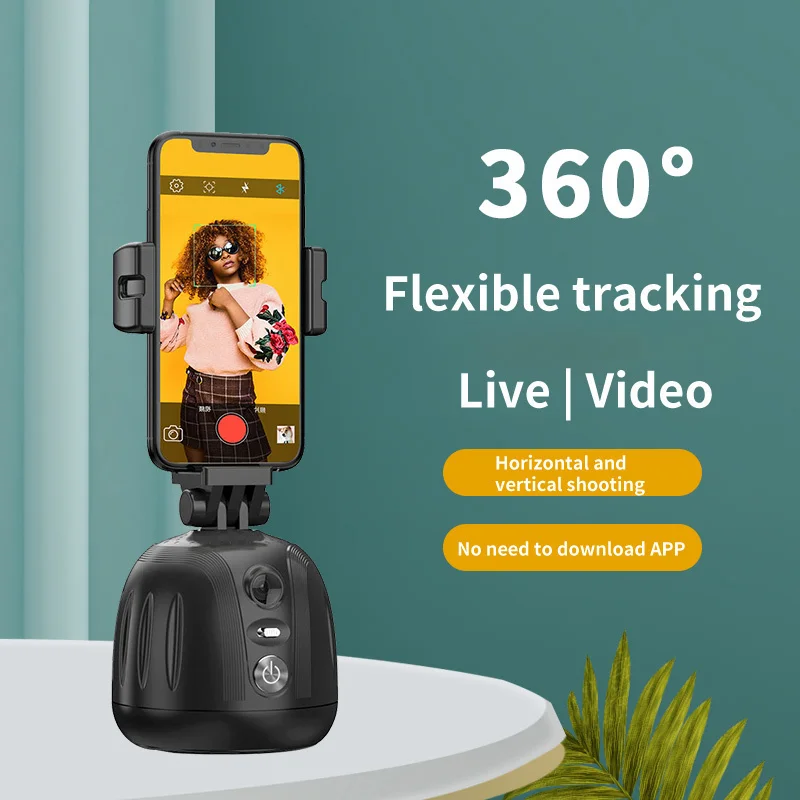 

Селфи-Палка с углом поворота 360 °, умный робот с искусственным интеллектом, автоматическое отслеживание лица для TikTok YouTube X, съемка видео, раб...