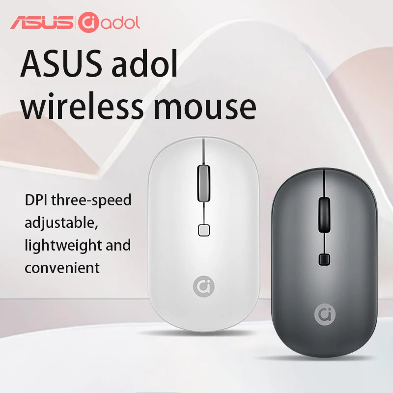 Adol Wireless Mouse Notebook Office Home 2.4G with USB 2000 DPI Slim Portable Wireless Silent PC Laptop Accessories