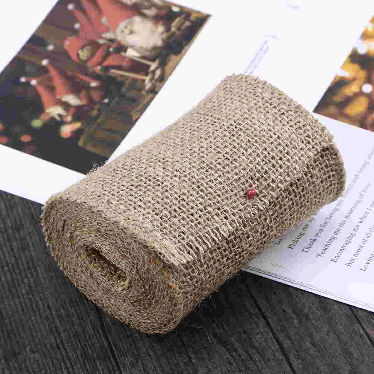 

Ribbon Jute Christmas Burlap Roll Natural Gift Crafts Hessian Wired Decorative Weaveribbons Rusticfabric Trims Bows Wrapping