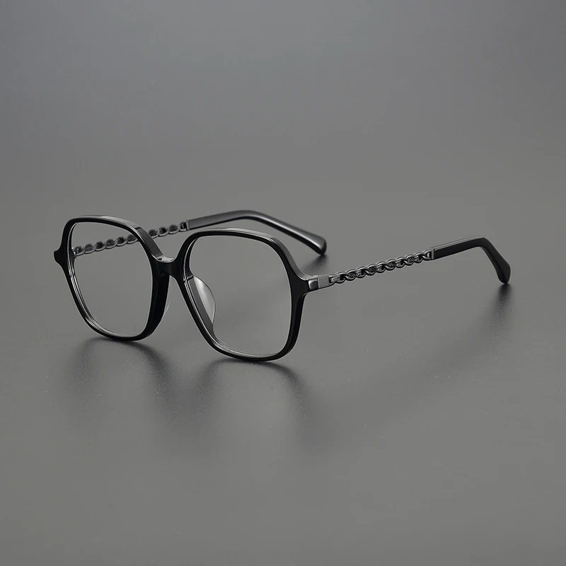 Большая брендовая модная литературная квадратная оправа для очков в стиле ретро