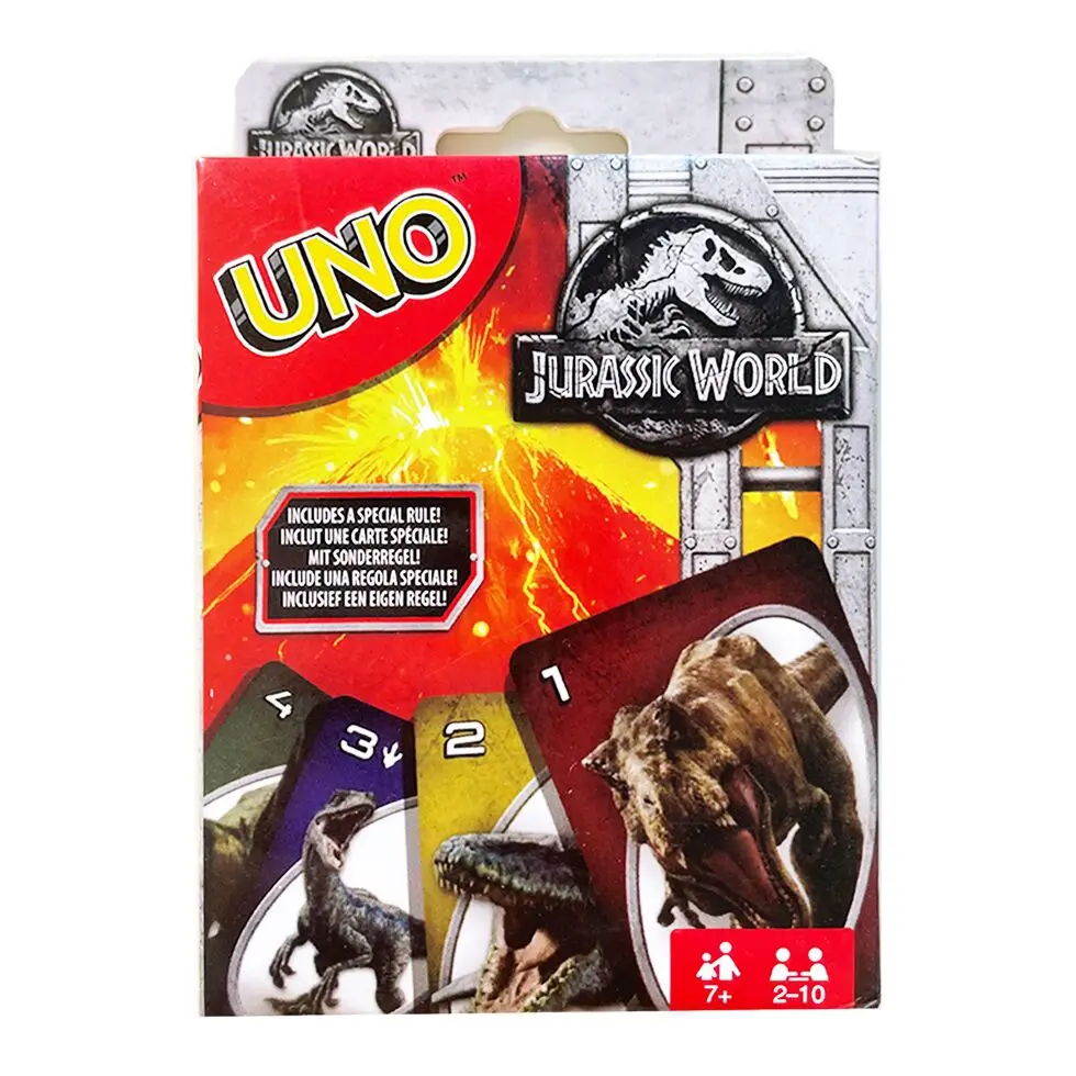 

Чехол для Mattel Uno UNO! Игры для семьи Веселые покерные игральные карты Подарочная коробка Uno карточная игра детский подарок на день рождения иг...