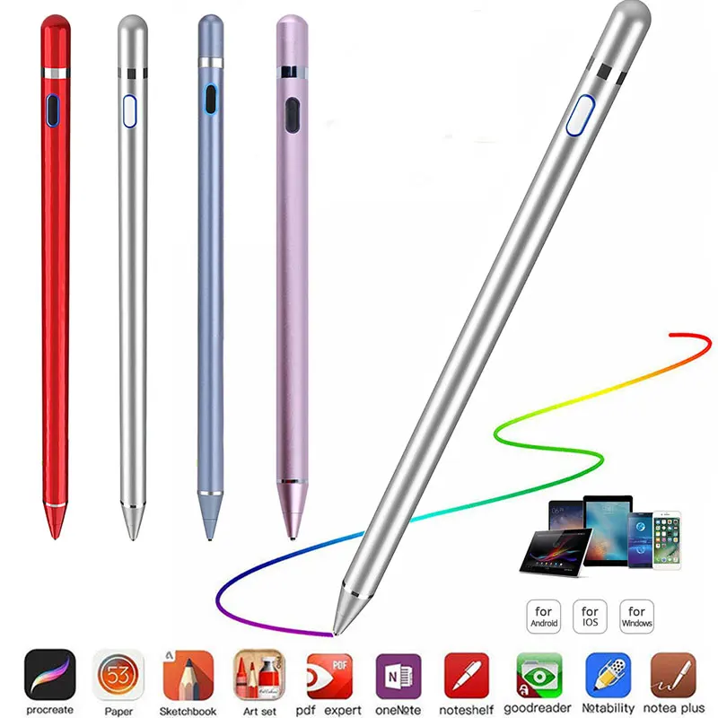 

Universal Stylus Pen Active Stylus Pen for iPad iPhone IOS Android Smartphone Tablets Capacitive Touchscreen Stylus Pencil