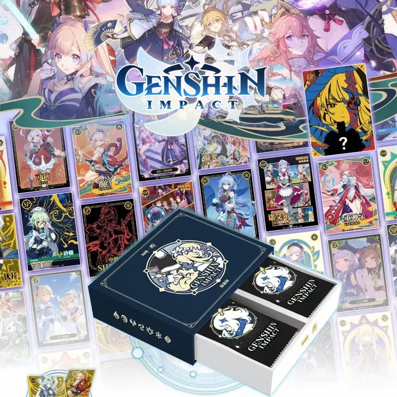 155 стильная игра Аниме Genshin модели карт коллекция LP MSR SKR SSP Ganyu Hutao Keqing настольное