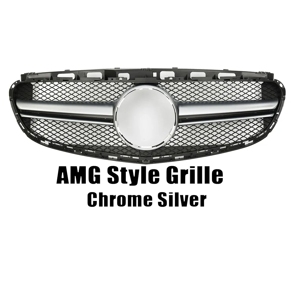 

Глянцевая черная передняя гоночная решетка в стиле AMG для Mercedes Benz E-Class W212 E300 E350 E400 2014-2016, хромированные решетки в стиле GTR