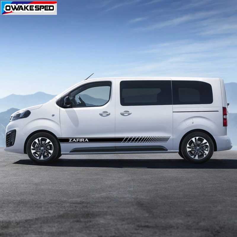 2 шт. наклейки на боковую дверь автомобиля Opel ZAFIRA Lift AT MT