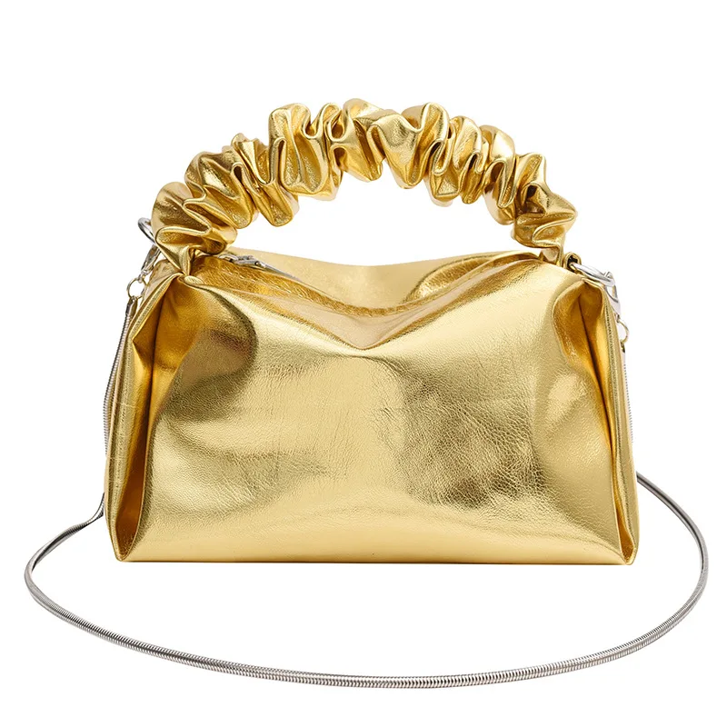 

2023 Luxury Design Gold Silvery Women Leather Handbags And Purse Fashion Crossbody Bags For Women Handbags Shoulder Bags