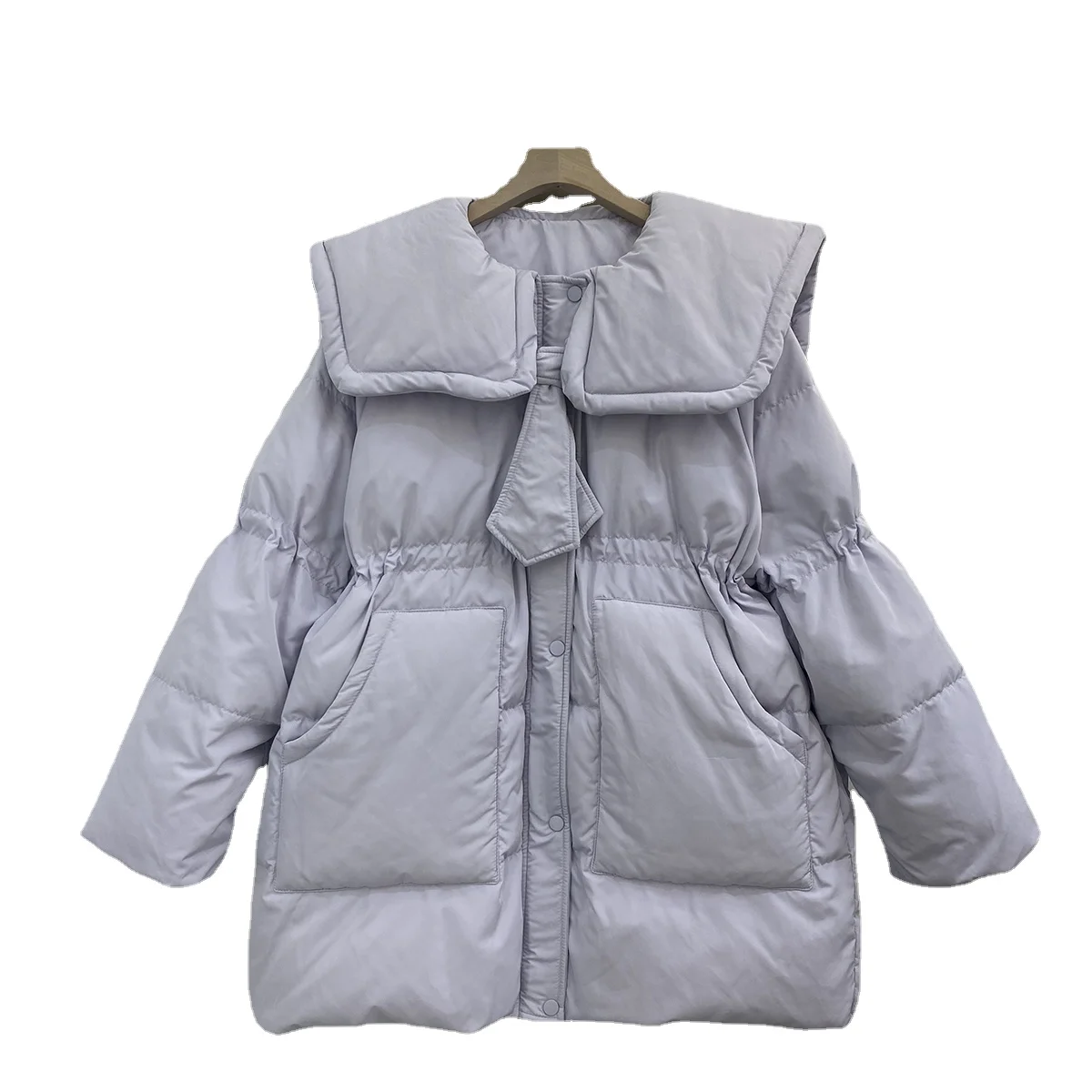 Fall Winter New Down Jacket Women's Korean Loose Thin White Duck Down Coat Long Sleeve Manteau Femme Hiver 2022 Très Chaud H735
