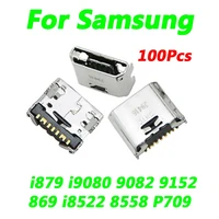 100pcs original usb charging port plug dock connector socket for samsung i879 i9080 9082 9152 869 i8522 8558 p709