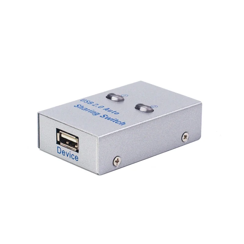 2 Ports USB2.0 Hub USB Switch Printer Sharer Two Computers Share A usb Device in 1out Splitter