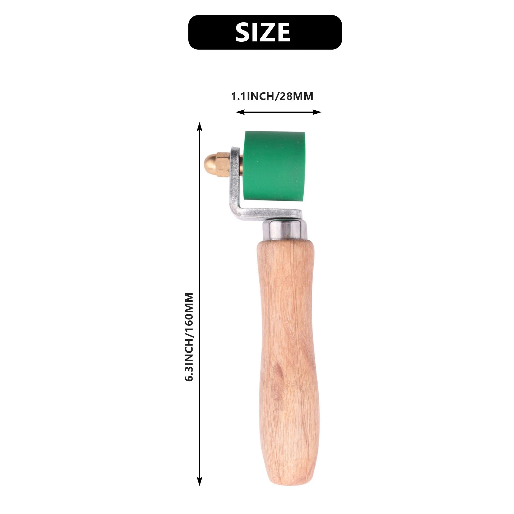 Ручной прижимной ролик 1 1-дюймовый силиконовый Ролик для шва кровельных