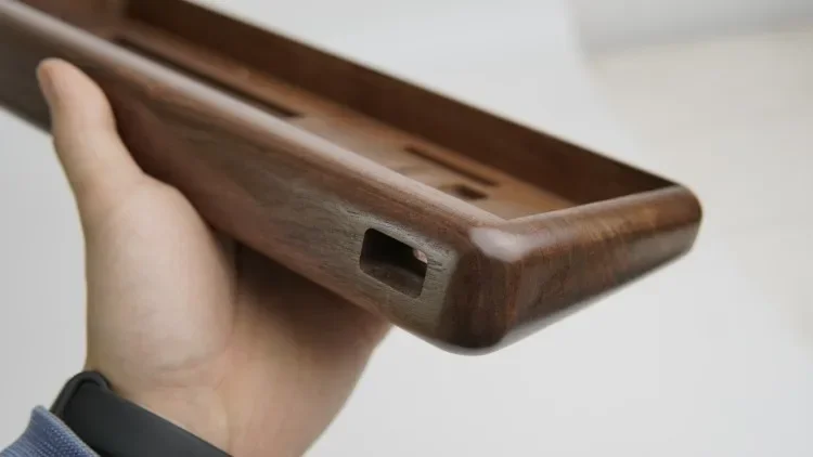 Корпус клавиатуры Wooting 60HE из черного ореха GH60 черный орех двойной режим для