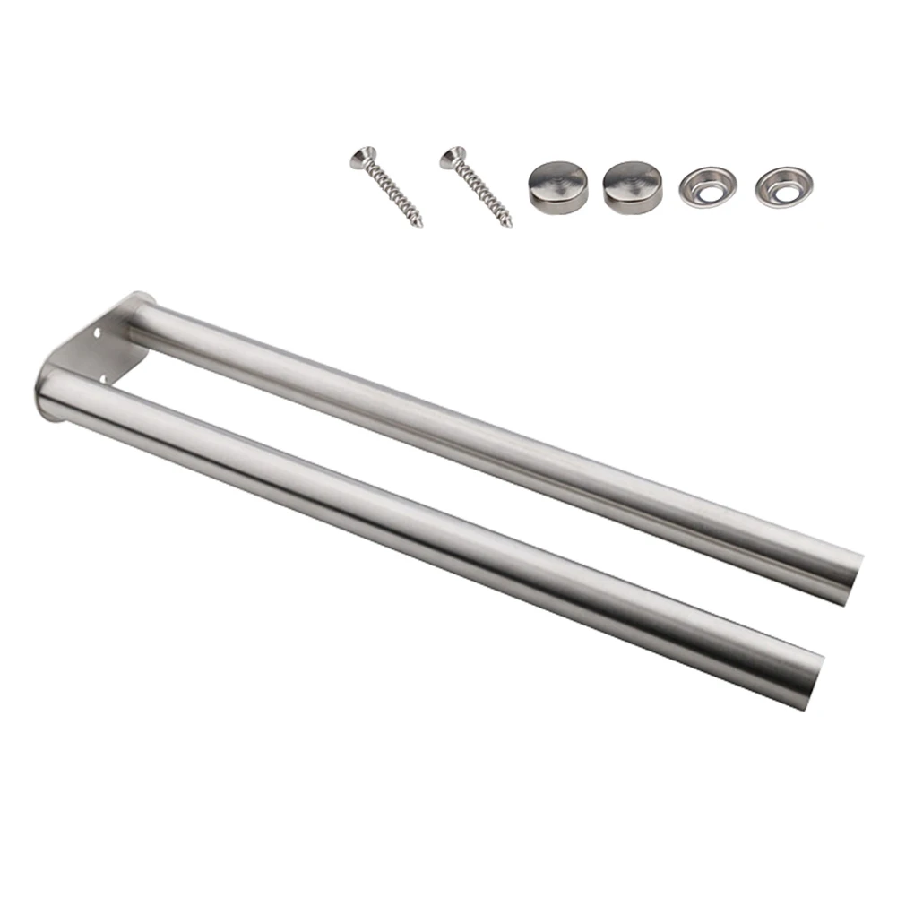 

Простая установка, двойной стержень с винтовым нержавеющим стальным креплением для дома, отеля, настенное крепление, стабильная прочная ва...