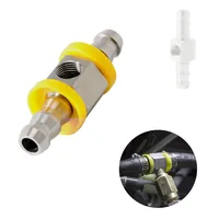 Fuel Pipeine Fuel Pressure Gauge Sensor T-type Adapter of 1/2" 3/8" with A 1/8-27 NPT Sensor Interface for ID 1/2" 3/8" Hose