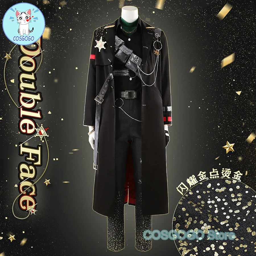 COSGOGO игровой ансамбль со звездами двойное лицо последний миссия карнавальный