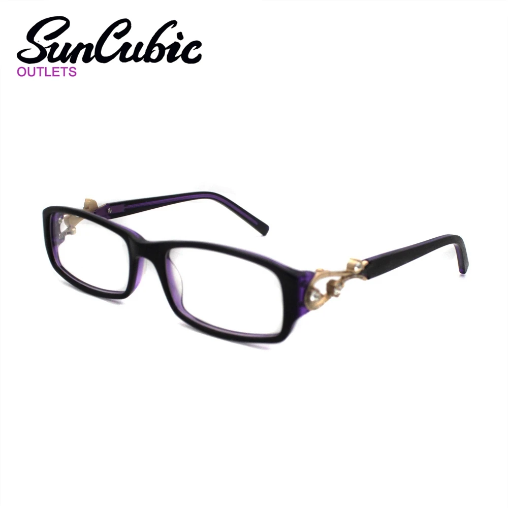 

OX-150-PURPLE New Fashion Italy Design Glasses For Men or Women Black acetate Eyeglasses Eyewear