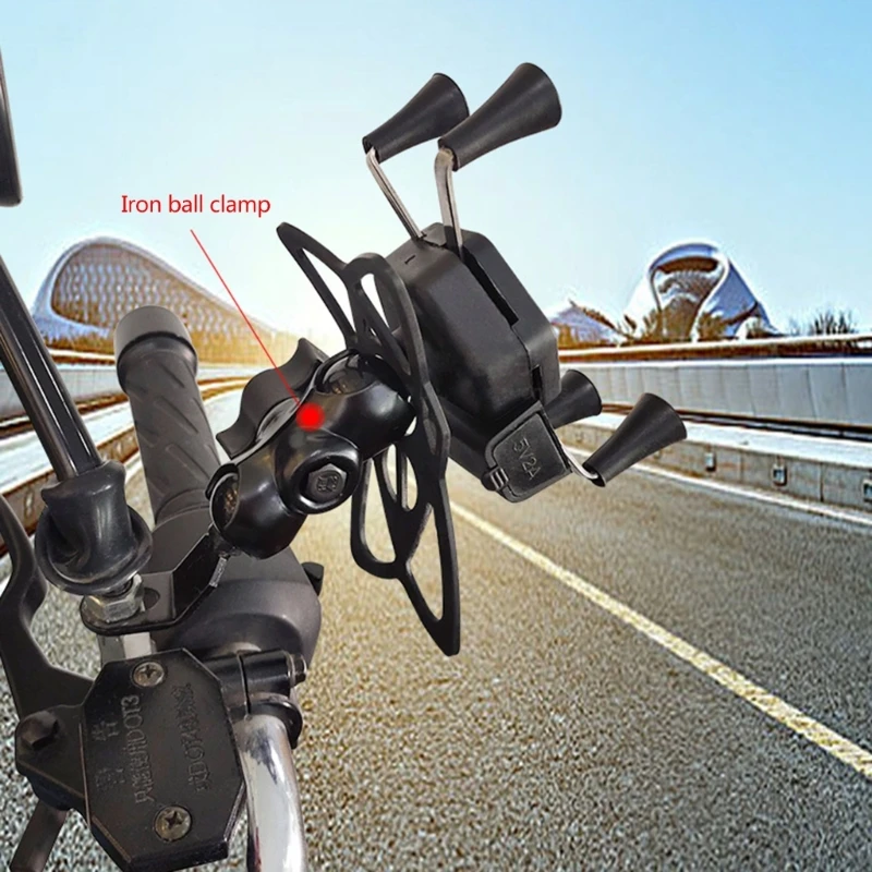

Motorcycle-Phone Holder-Stand Adjustable Support Bicycle-Handlebar Mount Bracket