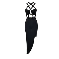 sexy bandage dress women 2022 new elegant spaghetti strap black bodycon dress casual party dress vestidos