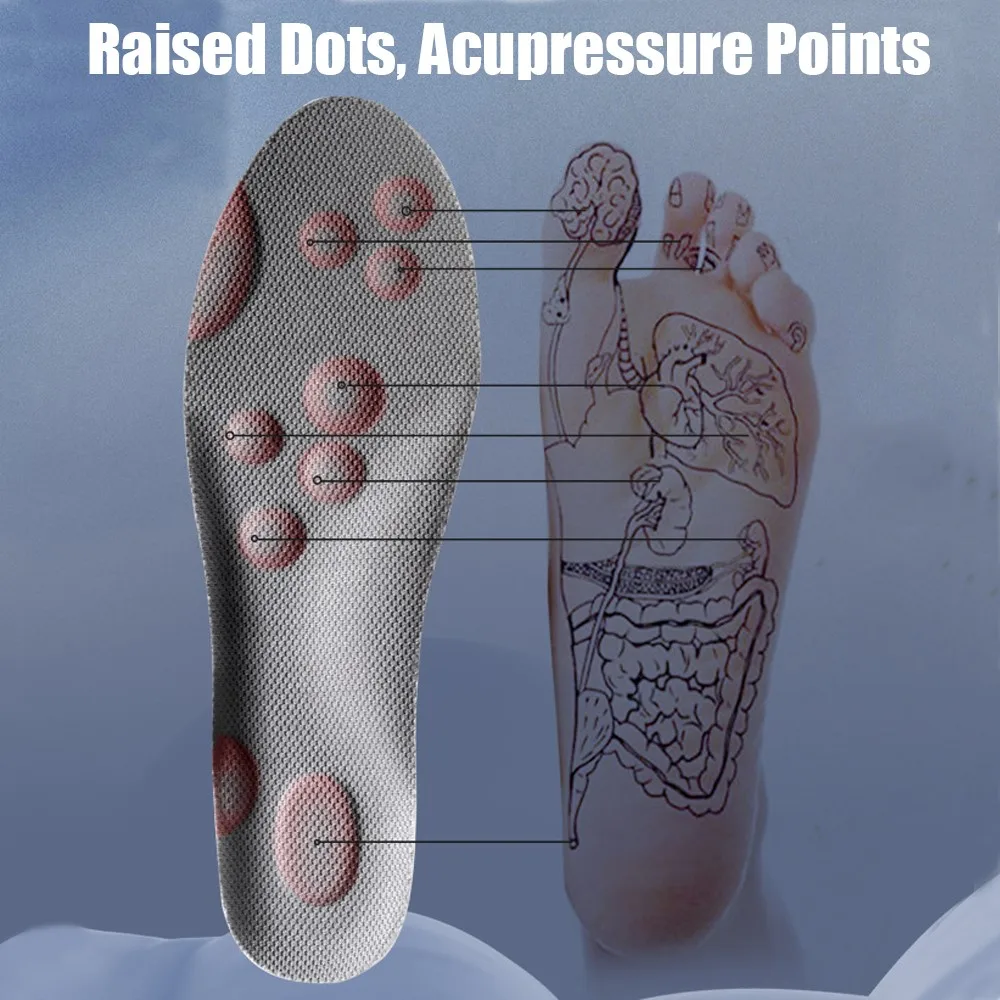 4D Massage Shoes Insoles Soft High Elastic Sports Insole for Shoe  Men Foot Arch Support Orthopedic Inserts Running Accessories