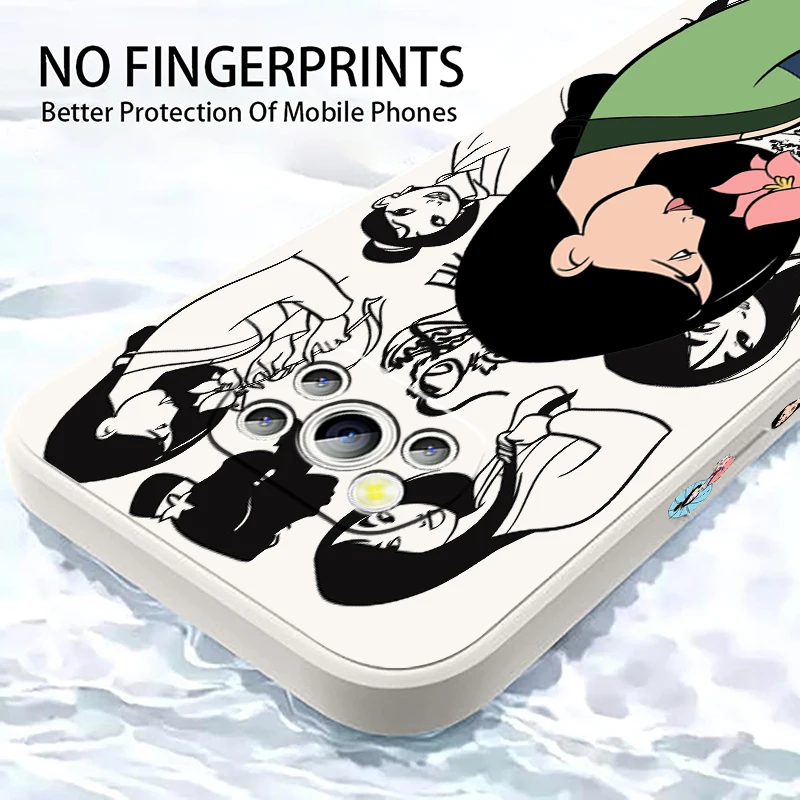 Крутой левый шнур с жидкостью из фильма мультан Дисней для Xiaomi Mi Poco X6 X5 X4 X3 M6 M5 M5S M4