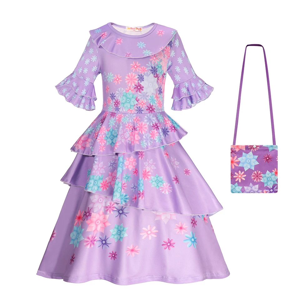 Детское платье принцессы с рисунком из мультфильма Рапунцель - купить по