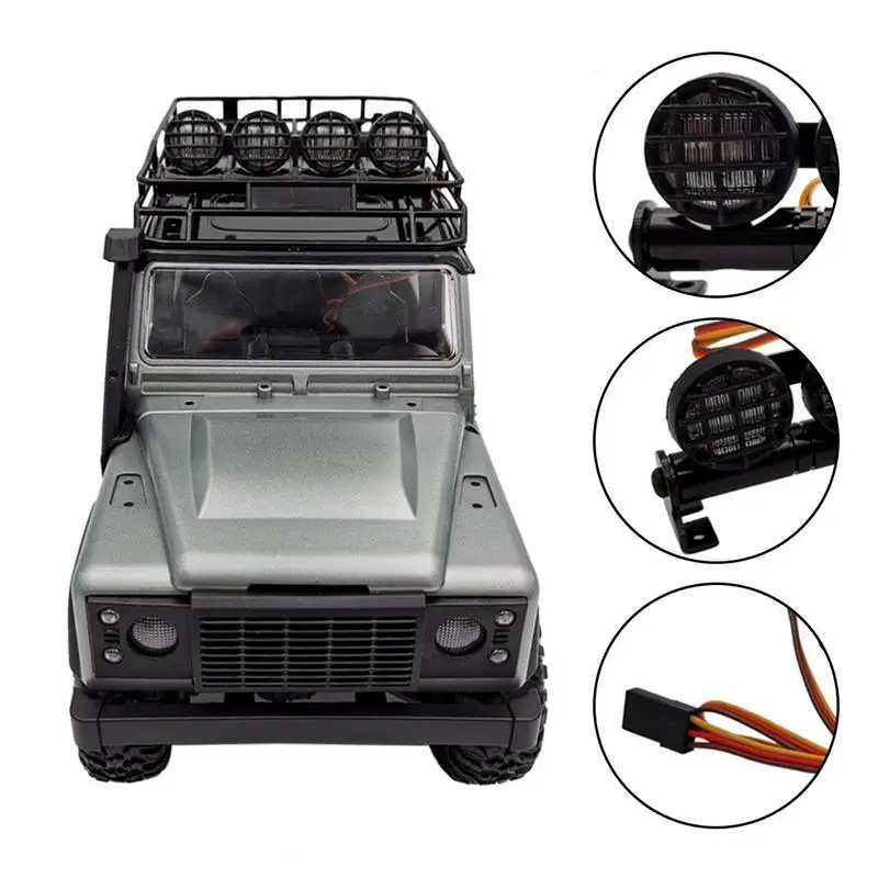 Фонарь с 4 осветительными приборами, осветительный прибор с двумя осветительными приборами для Axial SCX10 MN HSP Tamiya CC01 1/10 1/8 Vehi