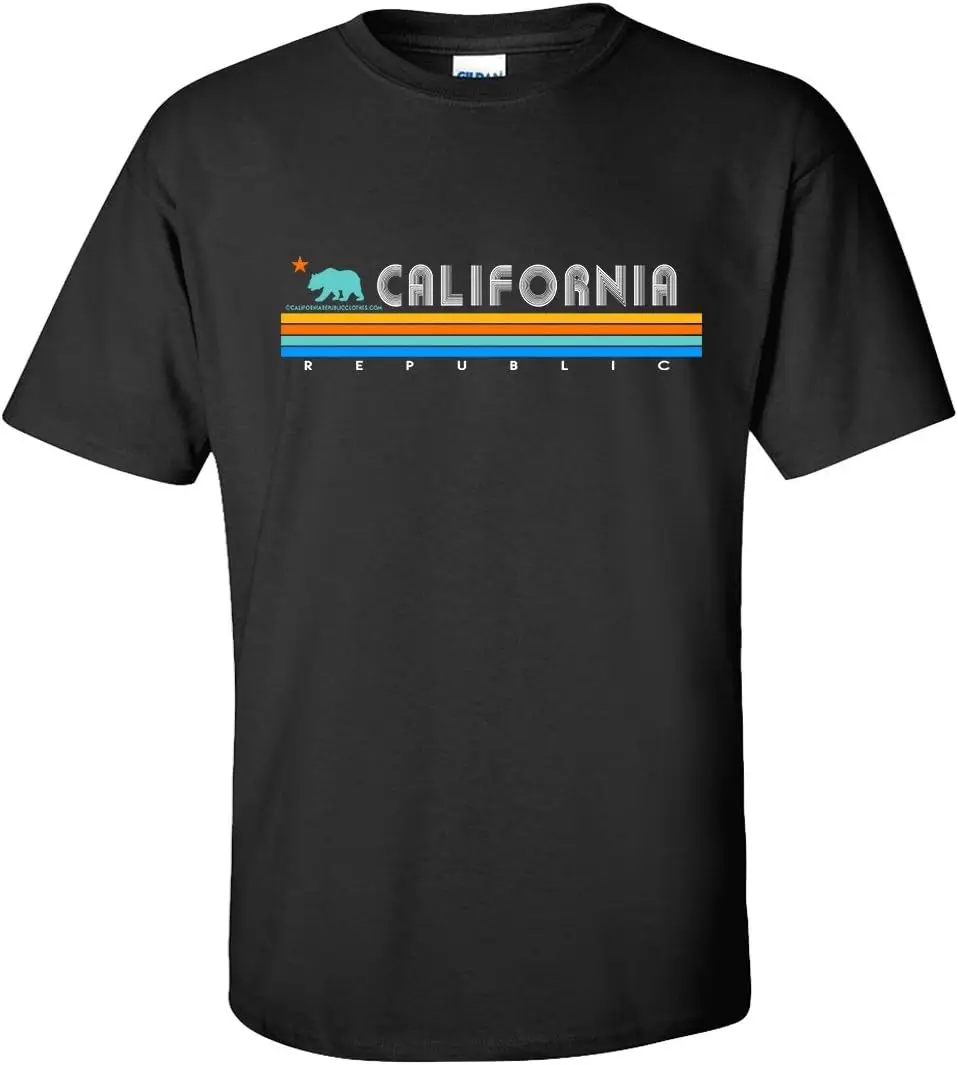 Футболка/футболка California Republic в винтажную полоску аст-цветах
