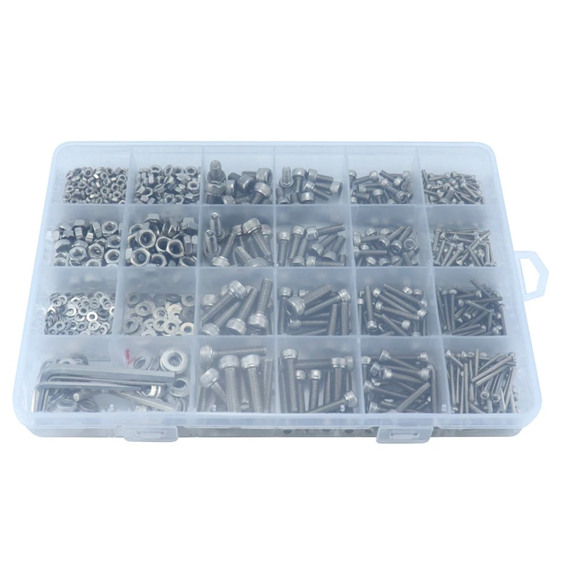 1124 шт. M2 M3 M4 M5 12 9 класс стали винты с шестигранной головкой и под торцевой ключ